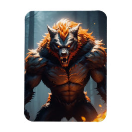 Halloween werevargen magnet