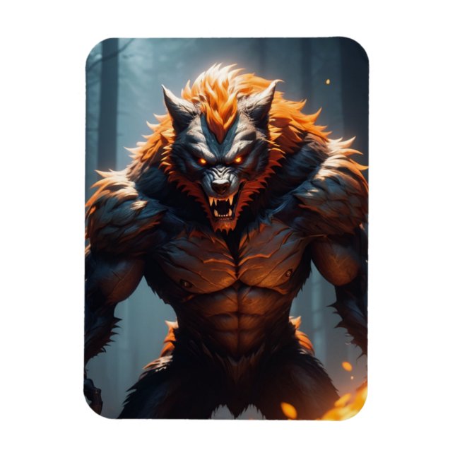 Halloween werevargen magnet (Vertikal)