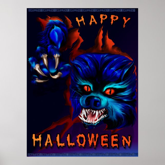 Halloween WerevarSkriv ut Poster (Framsidan)