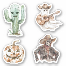 Halloween Western Cowboy Cowgirl Kaktus Klistermärken