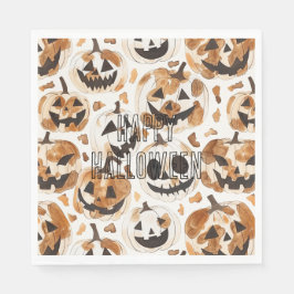 Halloween Western Cowboy Cowgirl Pumpkins Pappersservett