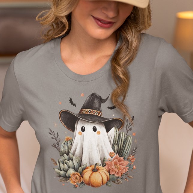 Halloween Western Cowboy Spöke  T Shirt (Skapare uppladdad)