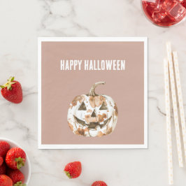 Halloween Western Cowgirl Cowboy Orange Pumpa Pappersservett