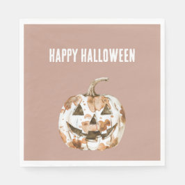Halloween Western Cowgirl Cowboy Orange Pumpkin Pappersservett