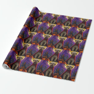 Halloween Wheaten Terrier Vampire Pumpkins Scary Presentpapper
