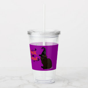 Halloween Whimsical Cute Witch Lila Take Away Mugg