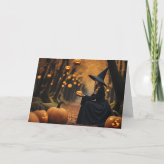 Halloween Whitch  Tack Kort