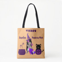 Halloween Wicked Wandering Witch Orange Cute Cat
