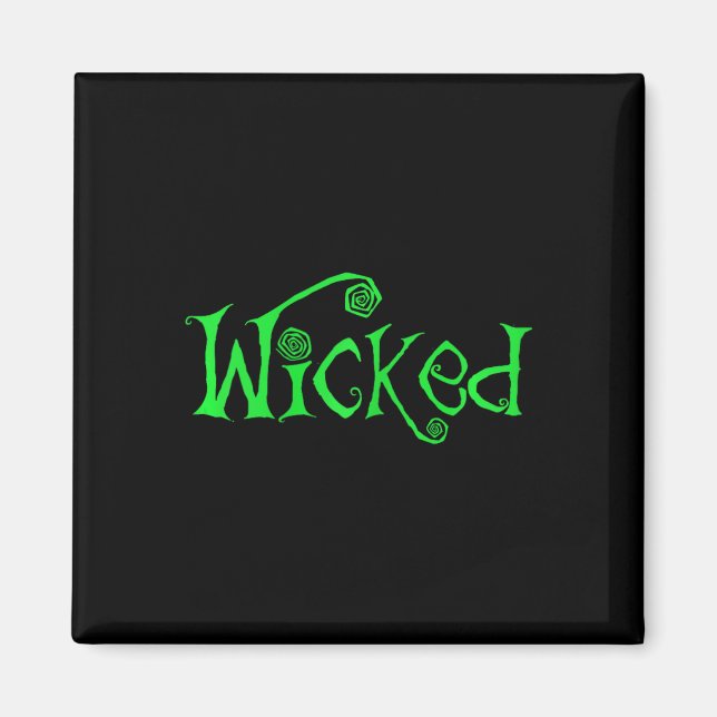 Halloween Wicked Witch Roligt Costume Outfit Gift Magnet (Framsidan)