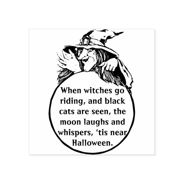 Halloween Wicked Witch Stämpel (Tryck)