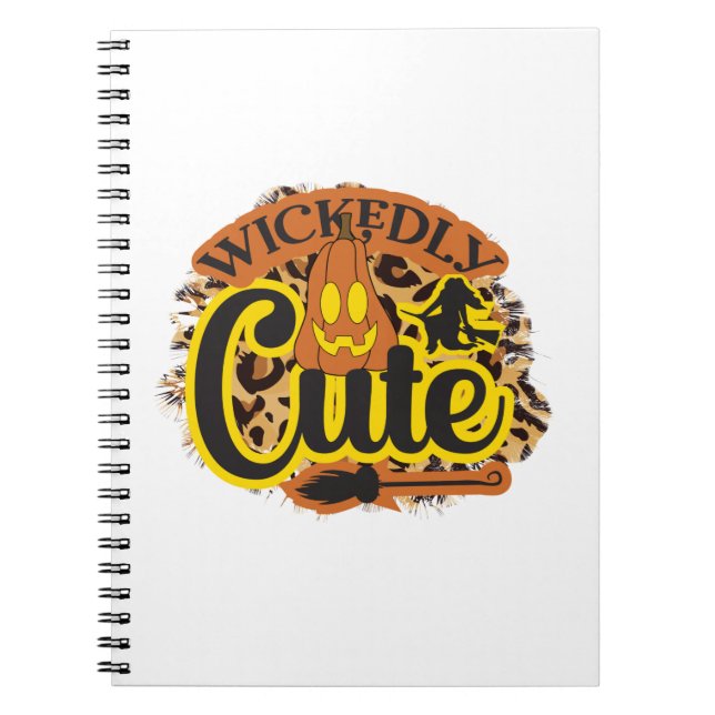 Halloween Wickly Cute Anteckningsbok (Framsidan)