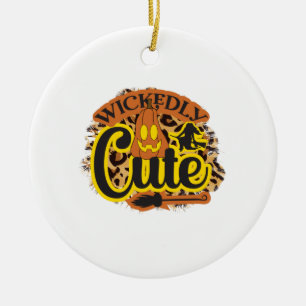 Halloween Wickly Cute Julgransprydnad Keramik