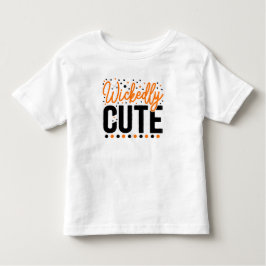 Halloween Wickly Cute Orange Black T Shirt
