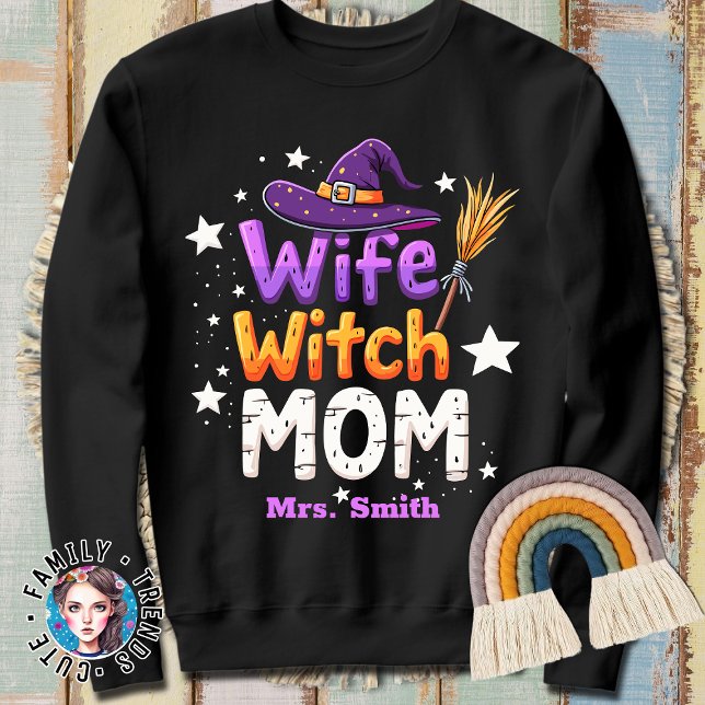 Halloween Wife Witch Mamma T Shirt (Skapare uppladdad)