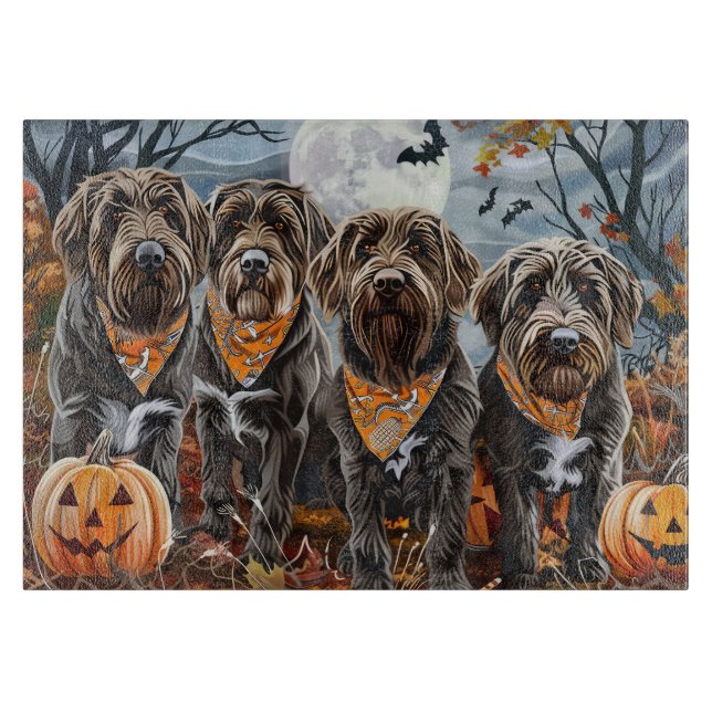 Halloween Wirehaired Pointing Griffon Kuslig (Framsidan)