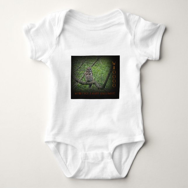 Halloween Wishies - Barred Uggla Tee (Framsida)
