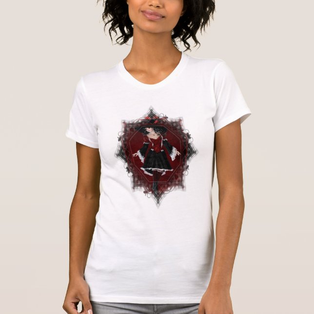 Halloween Witch 4 Fantasy Magic T-Shirt (Framsida)