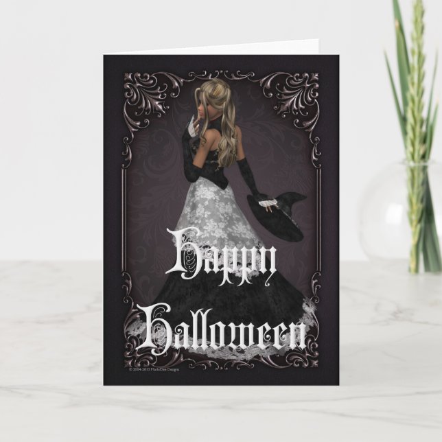 Halloween Witch 4 Happy halloween-kort Kort (Framsida)