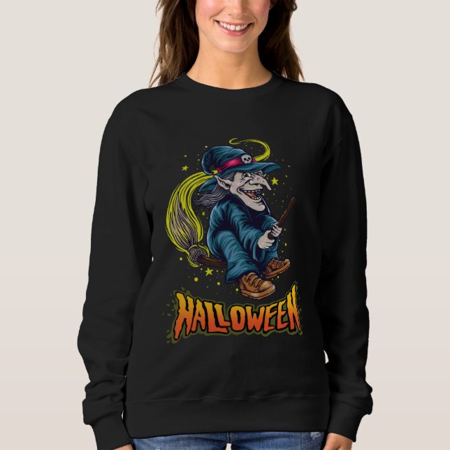 Halloween Witch  4 T Shirt (Framsida)