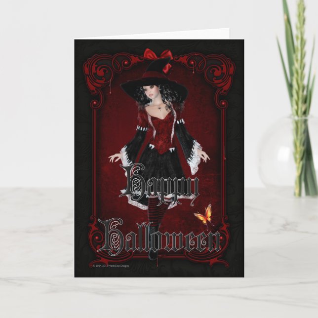 Halloween Witch 8 Happy halloween-kort Kort (Framsida)