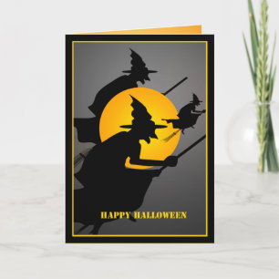 Halloween Witch Anpassningsbar Kort