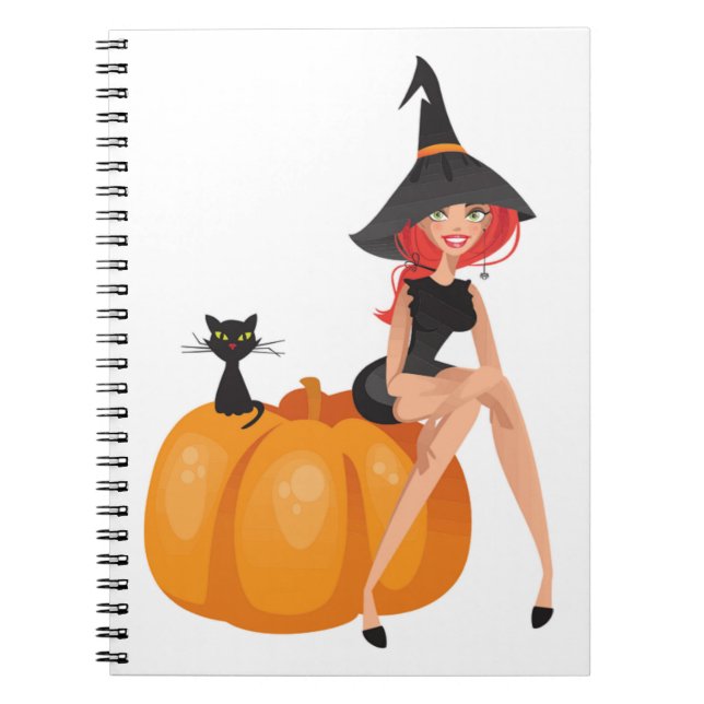 HALLOWEEN WITCH ANTECKNINGSBOK (Framsidan)