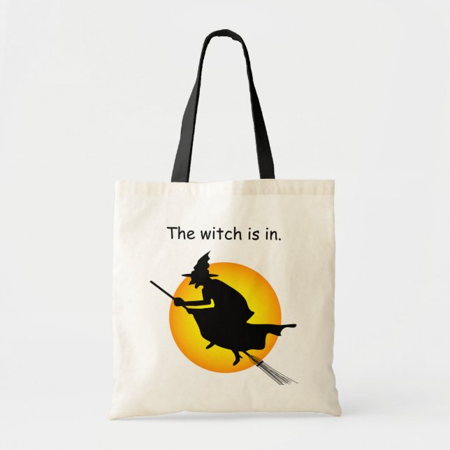 Halloween Witch är i budgetTote Tygkasse (Framsidan)