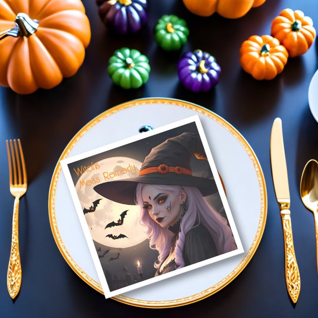 Halloween Witch  åtgärd Pappersservett (Skapare uppladdad)