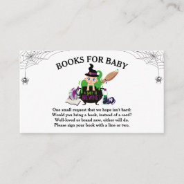 Halloween Witch Baby Shower Bokar för Baby Tilläggskort
