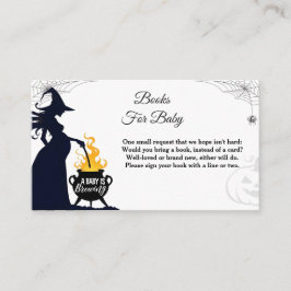 Halloween Witch Baby Shower Bokar för Baby Tilläggskort