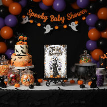 Halloween Witch Baby Shower - Twillingarna brinner