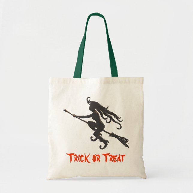Halloween Witch Bag Tygkasse (Framsidan)