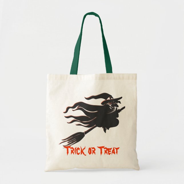 Halloween Witch Bag Tygkasse (Framsidan)