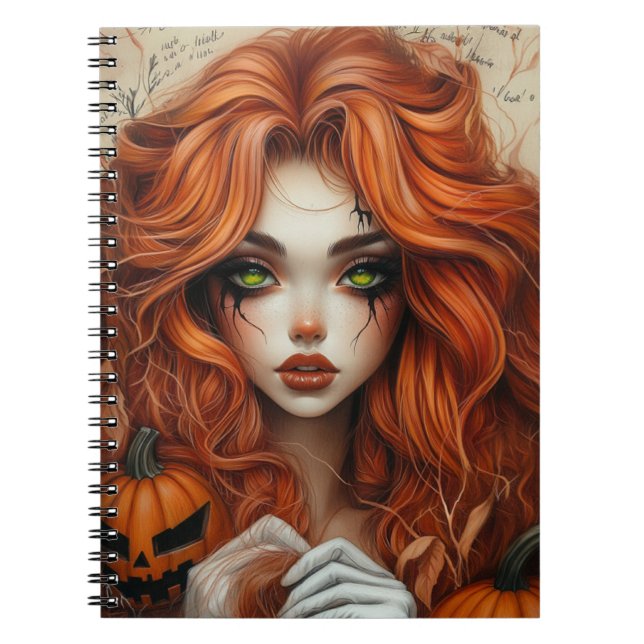 Halloween Witch bärbar dator Anteckningsbok (Framsidan)