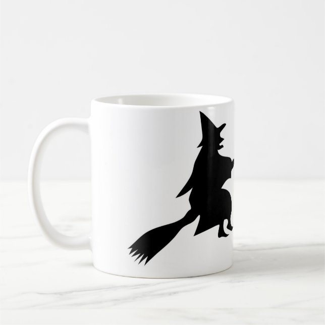 Halloween WITCH BOO! Kaffemugg (Vänster)