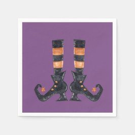 Halloween Witch Boots Pappersservett