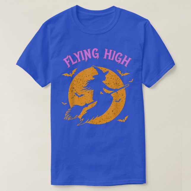 Halloween Witch Broom Pun Quote T Shirt (Design framsida)
