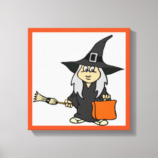 HALLOWEEN WITCH CANVASTRYCK (Framsida)