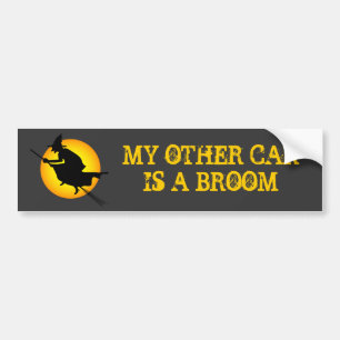 Halloween Witch Car Bumper Sticker 6 Bildekal