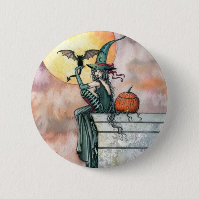 Halloween Witch Cat Pin av Molly Harrison Knapp (Framsida)