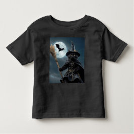 Halloween Witch Cat Småbarn T-Shirt