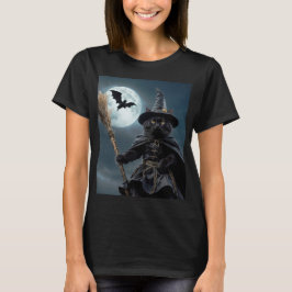 Halloween Witch Cat T-Shirt