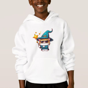 Halloween Witch Cats Holding Magic Trollspö Stars T Shirt