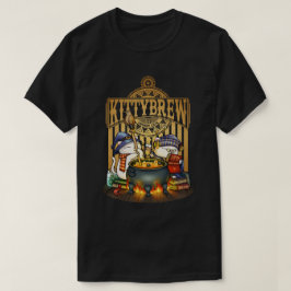 Halloween Witch Cats Kattunge Brew T Shirt