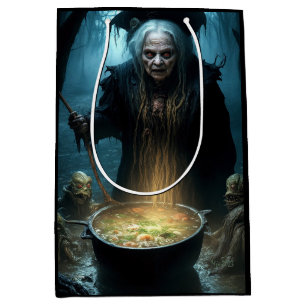 Halloween Witch Cauldron med Soppa