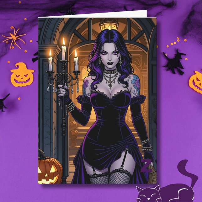 Halloween Witch Coloring Page Inside Kort (Skapare uppladdad)