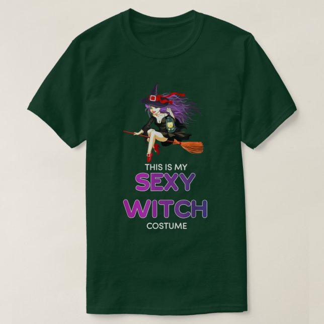 Halloween Witch Costume T-Shirt (Design framsida)