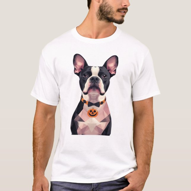 Halloween witch dog Classic T-Shirt (Framsida)