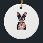 Halloween witch dog Classic T-Shirt Julgransprydnad Keramik<br><div class="desc">Halloween witch dog Classic T-Shirt</div>