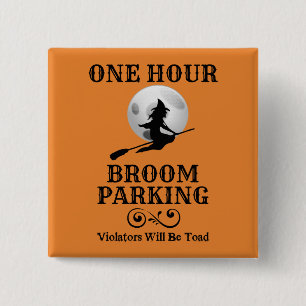 Halloween Witch, en timmes parkering Knapp